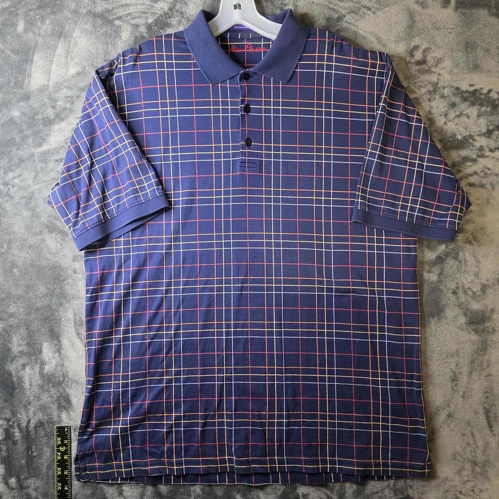 Alan Flusser Mens Golf Polo Sz Large